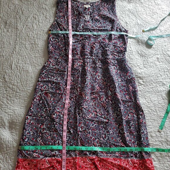 Hippie/Boho Sleeveless Dress With Pockets - Picture 1 of 4